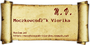 Moczkovcsák Viorika névjegykártya